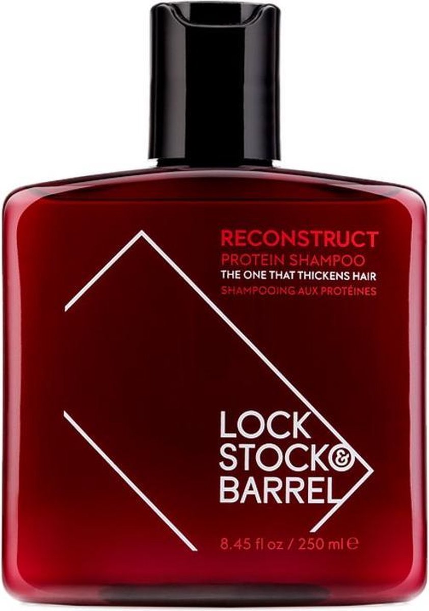 Lock Stock & Barrel Reconstruct Protein Shampoo 250ml - Normale shampoo vrouwen - Voor Alle haartypes