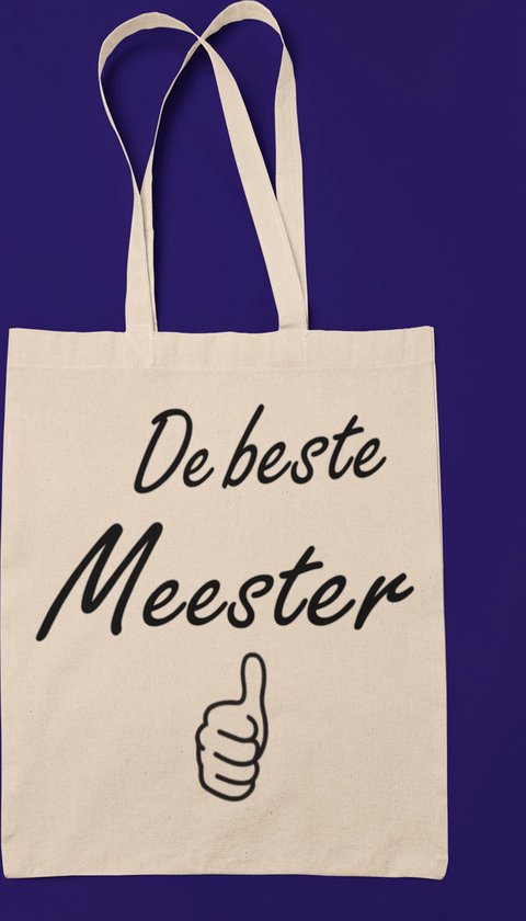 Katoenen tas voor De Beste Meester - cadeautje - leerkracht - bedankje |  bol.com
