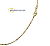 juwelier – geel goud – ketting – collier – gourmette - 80cm lang – 1.8mm breed – 7.9gram – sieraden – 14 karaat - verlinden juwelier - Kasisus