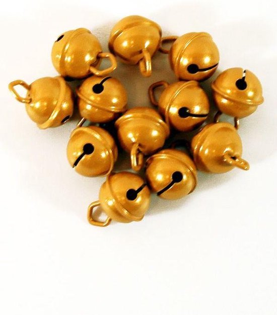Belletjes 15mm goud R1 per 12 stuks