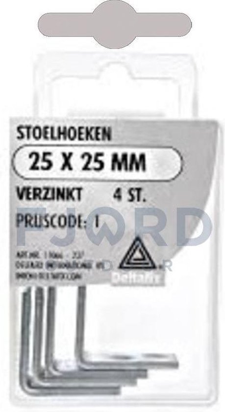 Verbindingshoekjes Verzinkt 40 x 40 mm - 6 stuks