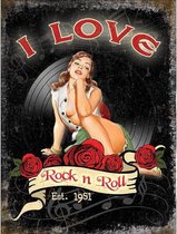 Wandbord - I Love Rock n Roll est 1951
