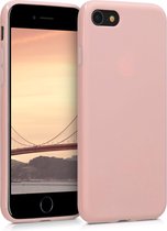kwmobile telefoonhoesje voor Apple iPhone SE (2022) / SE (2020) / 8 / 7 - Hoesje voor smartphone - Back cover in mat roségoud