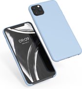 kwmobile telefoonhoesje geschikt voor Apple iPhone 11 Pro Max - Hoesje met siliconen coating - Smartphone case in pastelblauw