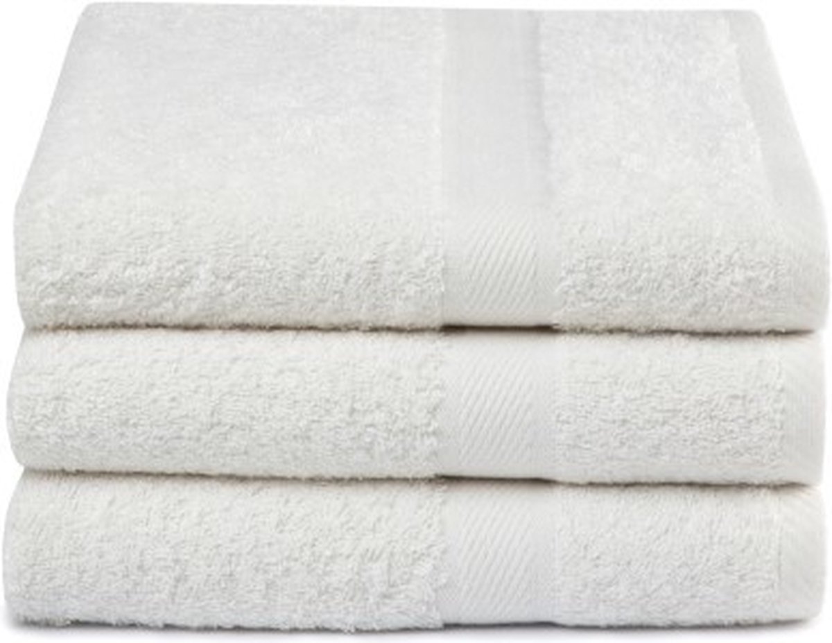 Lucca - douchelaken - 3-pack - 70 x 140 - Cr�me