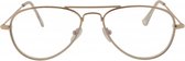 Icon Eyewear SCG025 leesbril Goldy +1.00 Goudkleurige pilotenbril