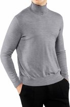 FALKE Coltrui Merinowol Heren 60129 3390 light greymel. - Grijs 3390 light greymel. Heren - S