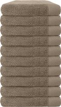 EM Bath Premium Handdoek Taupe 50x100cm 650 g/m2 - Set van 10