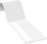 Kabeletiketten om zelf te beschrijven, wit, zelfklevende folie (sticker), boekje 75 x 25 mm