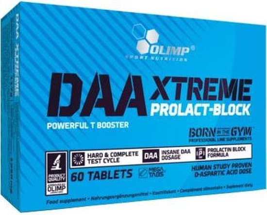 DAA Xtreme Prolact Block Olimp Sport Nutrition 60 Caps - D-asparaginezuur - Testosteron Booster