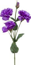 Viv! Home Luxuries Lisianthus - zijden bloem - paars - 68cm