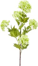 Viv! Home Luxuries Sneeuwbal - zijden bloem - licht groen - 85cm - topkwaliteit