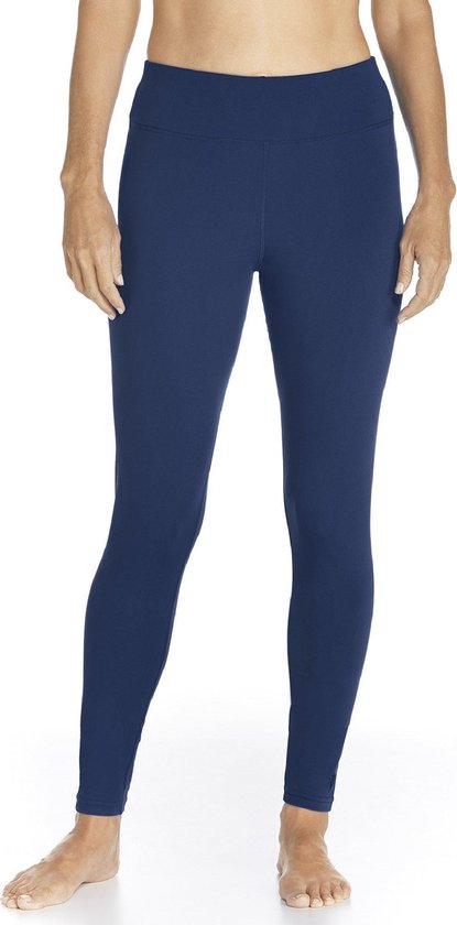 Legging de natation Coolibar UV Femme Bleu fonc Taille L bol