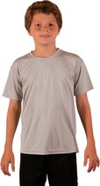 Vapor Apparel - UV-shirt met korte mouwen voor kinderen - grijs - maat M