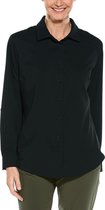 Coolibar - UV-werende Blouse voor dames - Hepburn - Zwart - maat S