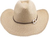 Emthunzini Hats - UV Cowboy zonnehoed voor dames - Gillaroo - Naturel - maat 58CM