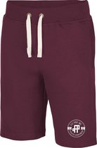 FitProWear Sweatshort Badge Heren - Bordeaux - maat XL - Sportbroek - Korte broek - Trainingsbroek - Korte sportbroek - Korte joggingbroek - Sweatshort - Korte trainingsbroek - Jog