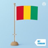 Tafelvlag Guinee 10x15cm | met standaard