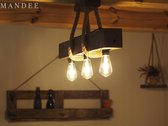Mandee - Houten Hanglamp - LOFT Vintage RETRO