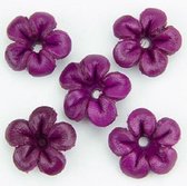 kralen - bloemetjes paars