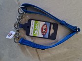 Trixie halsband hond premium choker royal blauw (30-40X1,5 CM)