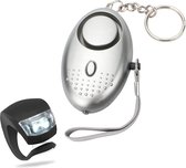 Senioren Alarm x1 Gratis Fietslampjes LED - Persoonlijk Alarmknop - Sleutelhanger Alarmsysteem - 130DB Geluid - Draadloos Personal Alarm -  Beveiliging Alarm - Zelfverdediging - Veiligheid Alarm - Persoonlijke Alarmen - Incl. Batterij