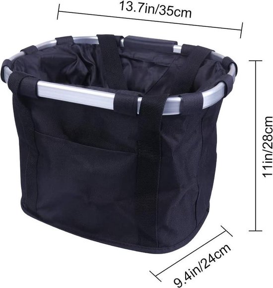 Fiets Afneembare Fiets Voorkant Canvas Mand Draagtas Huisdier Draagtas Aluminium Legering Frame kopen vanaf een prijs van 28
