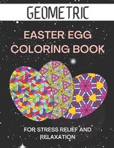 Geometric easter egg coloring book