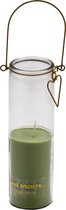 Home Society - Candle Tube  Frank - Green - 6,3 x 6,3 x 21 cm
