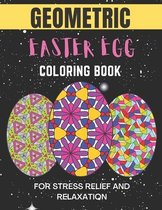 Geometric easter egg coloring book