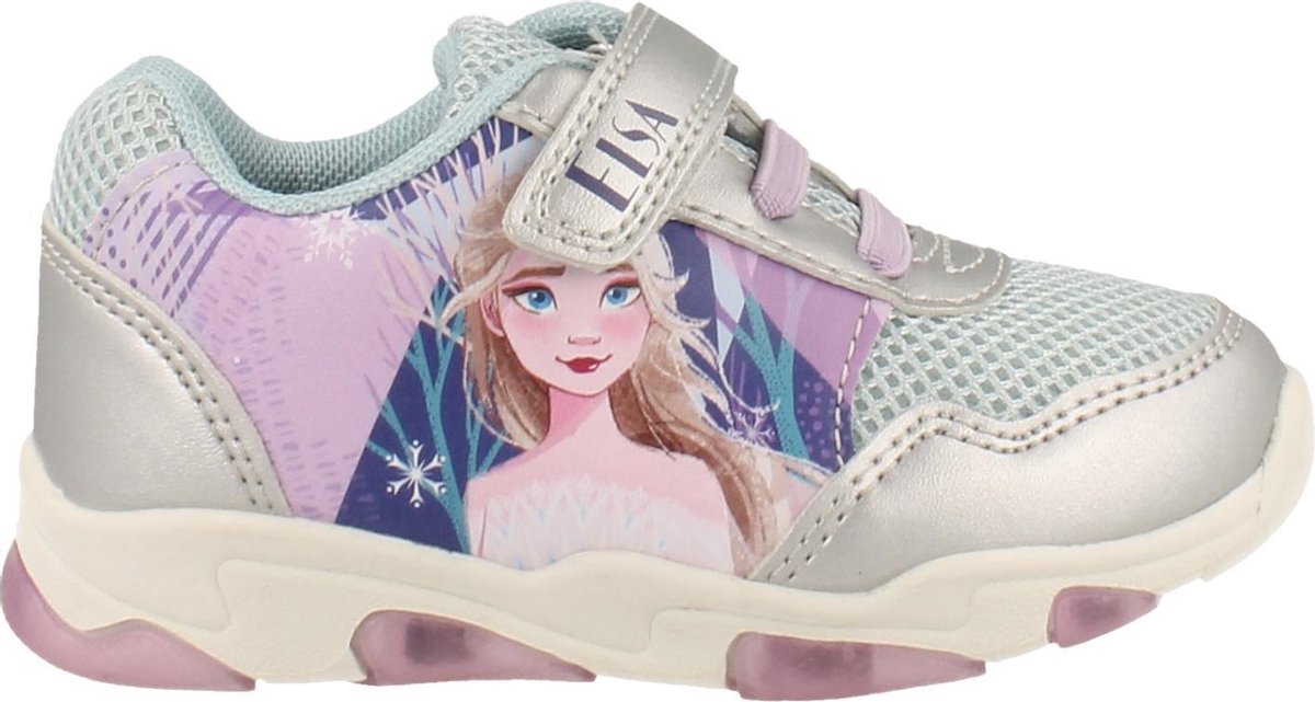 Disney Frozen Sneaker Laag No Time to Lace Met Lichtjes Zilver | 29 -  Schoenen.nl