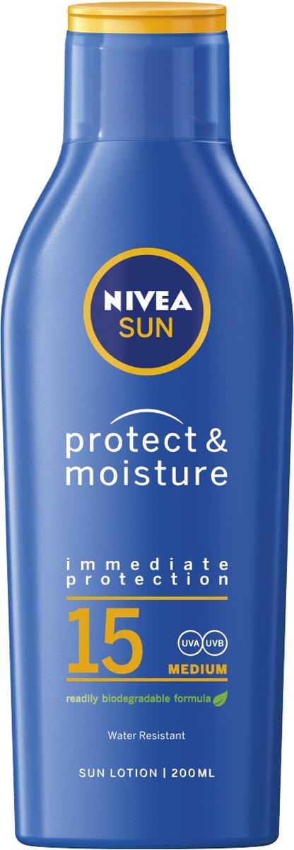 Goedkoopste Nivea Sun Protect &Moisture 15SPF 200ml