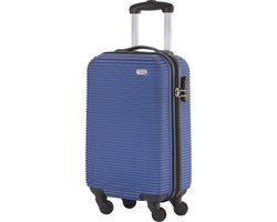 TravelZ Horizon Handbagage koffer - 54cm Handbagage Trolley 35 Ltr - Blauw