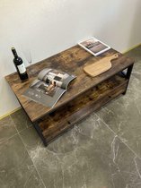 Luxe industriële salontafel met lades