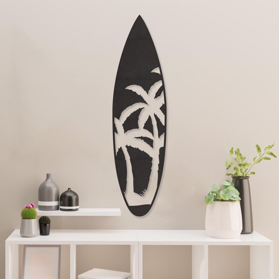 Decoration Murale Decoration Murale Planche De Surf Palmiers Mer Groot Panneau Mural Bol Com