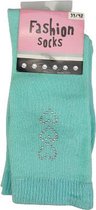 Sokken hartjes - Lichtblauw - Maat 39 / 42 - Set van 2 - Fashion Socks