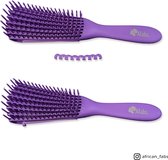 Anti-klit Haarborstel | Detangler brush | Detangling brush | Kam voor Krullen | Kroes haar borstel | Paars