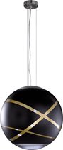 LED Hanglamp - Hangverlichting - Trinon Fary - E27 Fitting - 1-lichts - Rond - Mat Zwart - Aluminium