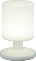 LED Tafellamp - Trinon Barbary - Rond - Wit - Kunststof - Spatwaterdicht - USB Oplaadbaar