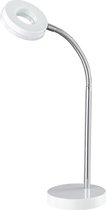 LED Tafellamp - Tafelverlichting - Trinon Renny - 4W - Warm Wit 3000K - Rond - Mat Wit - Aluminium
