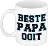 Beste papa ooit kado mok / beker voor Vaderdag / verjaardag