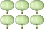 CALEX - LED Lamp 6 Pack - Boden Emerald - E27 Fitting - Dimbaar - 4W - Warm Wit 2200K - Groen