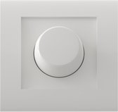CALEX - LED Dimmer - Inbouwdimmer - Enkel Knop - 3-70W - Incl. Afdekraam - Wit
