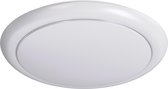 LED Plafondlamp - Igna Ala - Opbouw Rond 20W - Natuurlijk Wit 4000K - Mat Wit - Aluminium