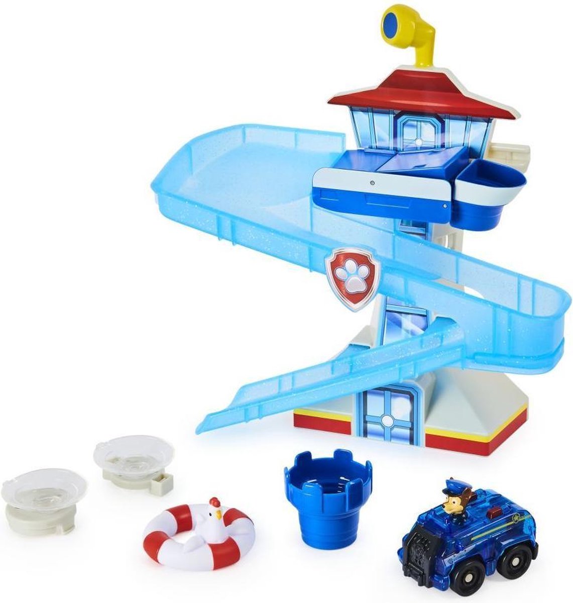 PAW Patrol avonturenbaai - badspeelset met lichtgevend Chase-voertuig