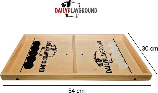 SlingPuck XL - Slingshot - Sjoelspel - Sjoelbak met elastiek - Hockeyspel - Party Spel - Drankspel - Gezelschapsspel - Daily Playground