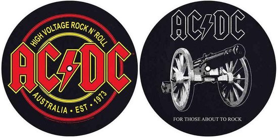 AC/DC Platenspeler Slipmat For Those About To Rock/High Voltage ...