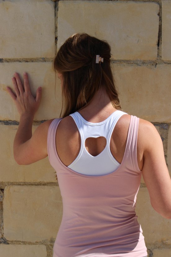 Yoga top-Sport Top, Tank top-hemd-licht rose-Large - Lively collection