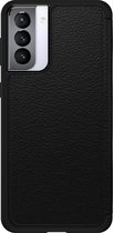OtterBox Strada Samsung S21 Plus Hoesje Echt Leer Book Case Zwart