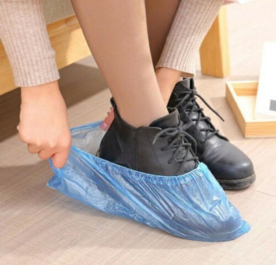 wenselijk Foto De lucht 500 x sterke blauwe schoenhoesjes - Waterdicht - Universeel pasbaar  schoenhoesje -... | bol.com